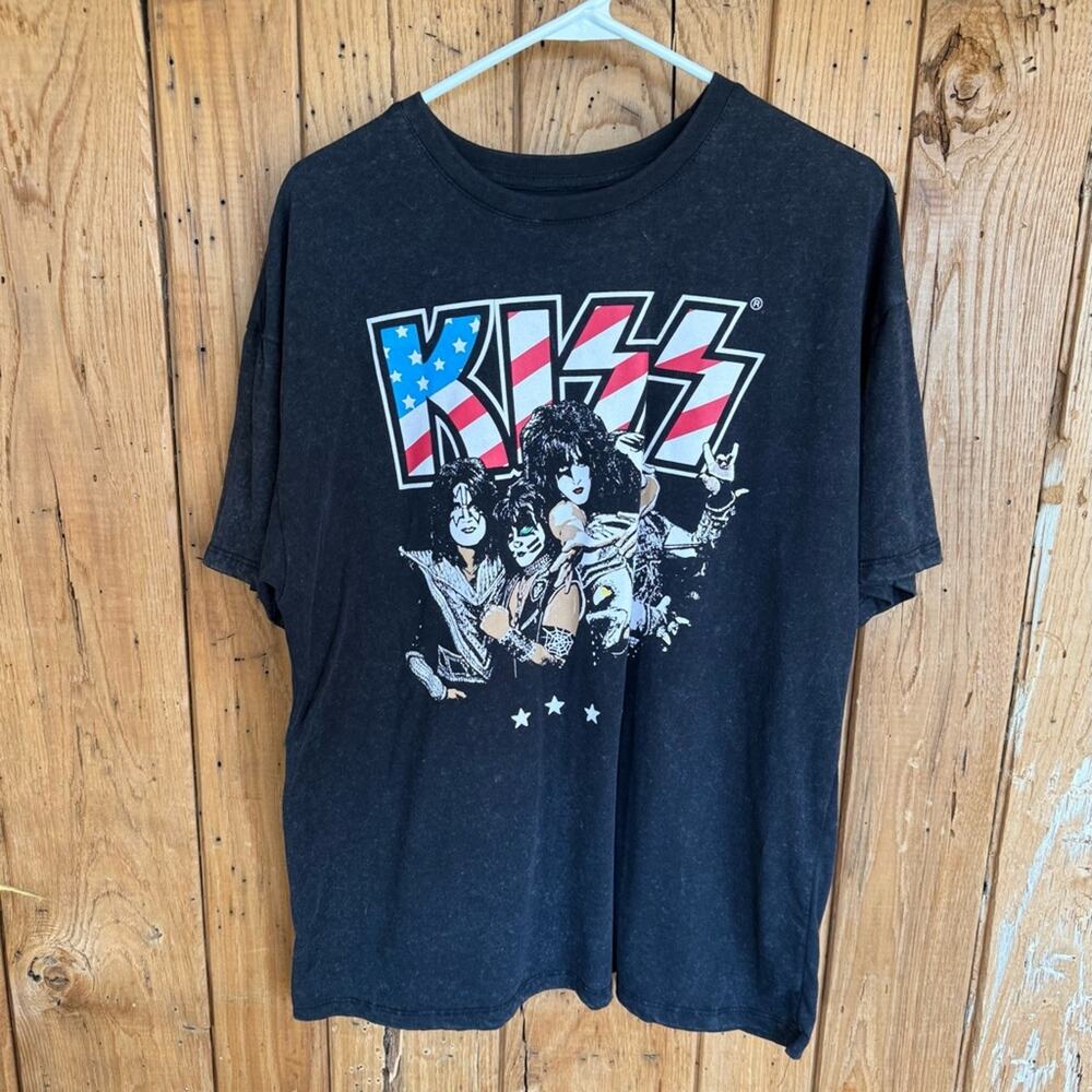 KISS 2024 Farewell Tour T-Shirt Black Limited Catalog Edition Menβs Large